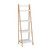 4 Tier Bookshelf With Ladder Style And Raised Edges, White And Brown- Saltoro Sherpi