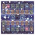 Toyfunny Rubber Play Mat 60x60cm Galaxy Style Competition Pad Playmat For Yu-gi-oh Card