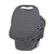 Kadell Baby Canopy Cover For Car Seat, Multi Use, Black And White Stripes
