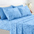 Lux Decor Collection Twin Xl Bed Sheets Set, 4 Pc Microfiber Bedding Sheets - Blue