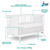 Dream On Me Clover 4 In 1 Modern Island Crib With Rounded Spindles I Convertible Crib I Mid- Century Meets Modern I Coordinates With The Clover Changing Table In White Finish