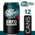 Dr Pepper Cherry Zero Sugar Soda, 12 Fl Oz Cans, 12 Pack