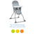 Cosco Simple Fold Full Size High Chair With Adjustable Tray, Gray Arrows