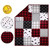 The Peanutshell Buffalo Plaid 3 Piece Nursery Bedding Sets, With Quilt, Fitted Sheet, Crib Skirt