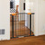 Extra Wide Baby Gate For Stairs And Doorway, 28"-47" Metal Safety Tall Child Gate With Door For Kids, No Drill Adjustable Pressure Walk Through Long Babies Gates For Wide Openings By Lazyland (black)