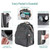 Nordmiex Diaper Bag Backpack With Changing Station, Gray