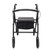 Walker For Seniors With Wide Seat,rollator Walker With Seat, Rolling Walker With Backrest And Adjustable Handle, 8 Inch Wheels,support Up To 286.6lbs,black