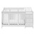 Storkcraft Portofino 5-in-1 Convertible Baby Crib And Changer, White