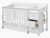 Storkcraft Portofino 5-in-1 Convertible Baby Crib And Changer, White