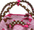 Bacati - Butterflies Girls Activity Gym & Playmat, Pink/chocolate With Butterflies Toys