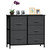 Us In Stock Dresser Organizer With 5 Drawers, Fabric Dresser Tower For Bedroom, Hallway, Entryway, Closets