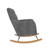 Little Seeds Raven Upholstered Rocker, Nursery Furniture, Gray Velvet