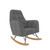 Little Seeds Raven Upholstered Rocker, Nursery Furniture, Gray Velvet