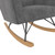 Little Seeds Raven Upholstered Rocker, Nursery Furniture, Gray Velvet