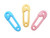 2.5 Inch Blue Small Plastic Diaper Pins For Baby Shower Favors 12 Pieces
