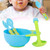 4pcs Baby Food Masher, Non  Bowl Spoons Set, For Baby Food Mash Blue And Green