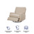 Baby Relax Rylan Swivel Glider Recliner Chair, Coil Seating, Beige