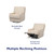 Baby Relax Rylan Swivel Glider Recliner Chair, Coil Seating, Beige