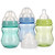 Nuby 3pk Tritan 8oz Wide Neck Non-drip Baby Bottles For 0 Months And Up