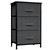 Tkoofn 3-tier Dresser Drawer With 3 Easy Pull Fabric Drawers And Storage, Storage Tower Closet Organizer For Bedroom, Hallway, Entryway, Closets, Dorm Room, Living Room, Gray