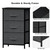 Tkoofn 3-tier Dresser Drawer With 3 Easy Pull Fabric Drawers And Storage, Storage Tower Closet Organizer For Bedroom, Hallway, Entryway, Closets, Dorm Room, Living Room, Gray