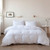 Honeilife Lightweight White Boho Comforter Sets For Queen Bed, Wavy