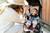 Uppababy G-lite Stroller - Denny (red/silver) + G-lite Rain Shield