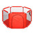 Portable Baby Playpen 6-panel Play Yard Interactive Baby Playinghouse Kids Safety Fence Ocean Ball Pit Pool For Baby Indoors Outdoors Playing,red