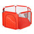 Portable Baby Playpen 6-panel Play Yard Interactive Baby Playinghouse Kids Safety Fence Ocean Ball Pit Pool For Baby Indoors Outdoors Playing,red