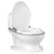 Gymax Realistic Potty Training Toilet Kids Toddlers W/ Flush Sound Gray