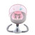 Cncest Pink Baby Swing Bouncer Seat Music Infants Baby Rocking Chair Foldable Remote Control