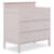 Dream On Me Mason Modern Changing Table With Free Changing Pad In Blush Pink