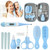 Baby Grooming Kit, Portable Baby Safety Care Set With Hair Brush Comb Nail Clipper Nasal Aspirator Etc For Nursery Newborn Toddlers Infant Girl Boys Keep Clean (8 In 1 )