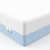 Crib Mattress, Dual Sided Comfort Memory Foam Toddler Bed Mattress, Triple-layer Breathable Premium Baby Mattress For Infant And Toddler W/removable Outer Cover - White&blue