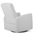 Evolur Reevo Swivel Glider In Misty Grey, Easy Assembly