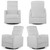 Evolur Reevo Swivel Glider In Misty Grey, Easy Assembly