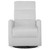Evolur Reevo Swivel Glider In Misty Grey, Easy Assembly
