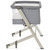 Dream On Me Flora Bassinet, Compact & Modern, Storm Gray