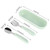 Gotydi 2pcs Stainless Steel Baby Tableware Set Portable Baby Spoon And Fork Set With Storage Box  Cute Baby Cutlery Set Self-feeding Learning Dishwasher Safe Baby Equipment For Child Toddler