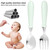 Gotydi 2pcs Stainless Steel Baby Tableware Set Portable Baby Spoon And Fork Set With Storage Box  Cute Baby Cutlery Set Self-feeding Learning Dishwasher Safe Baby Equipment For Child Toddler