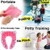 Folding Large Non Slip Silicone Pads Travel Portable Reusable Toilet Potty Training Seat Covers Liners With Carry Bag Pink