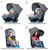 Baby Trend Cover Me Convertible Car Seat, Solid Print Gray