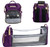 Exec-u-gift Diaper Bag Backpack With Changing Station | 0-12 Month| Waterproof Baby Bag With Auto Foldable Crib, Travel Bassinet With Usb Charging Port And Shade Cloth - Purple
