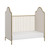 Little Seeds Piper Upholstered Metal Crib, Gold
