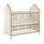 Little Seeds Piper Upholstered Metal Crib, Gold
