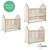 Little Seeds Piper Upholstered Metal Crib, Gold