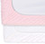 The Peanutshell Plush Minky Changing Pad Covers For Baby Girls | 2 Pack Set | Pink And White