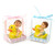 Baby Favors Souvenir, 3-3/4-inch, Baby And Duck, Light Pink