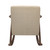 Oakvillepark Hamilton Fabric Upholstered Rocking Chair, Light Brown