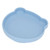 Baby Suction Plate, Temperature Resistant Soft Touch Safe Material Baby Suction Utensil Cute Bear Shape  For Dinner Grey Blue